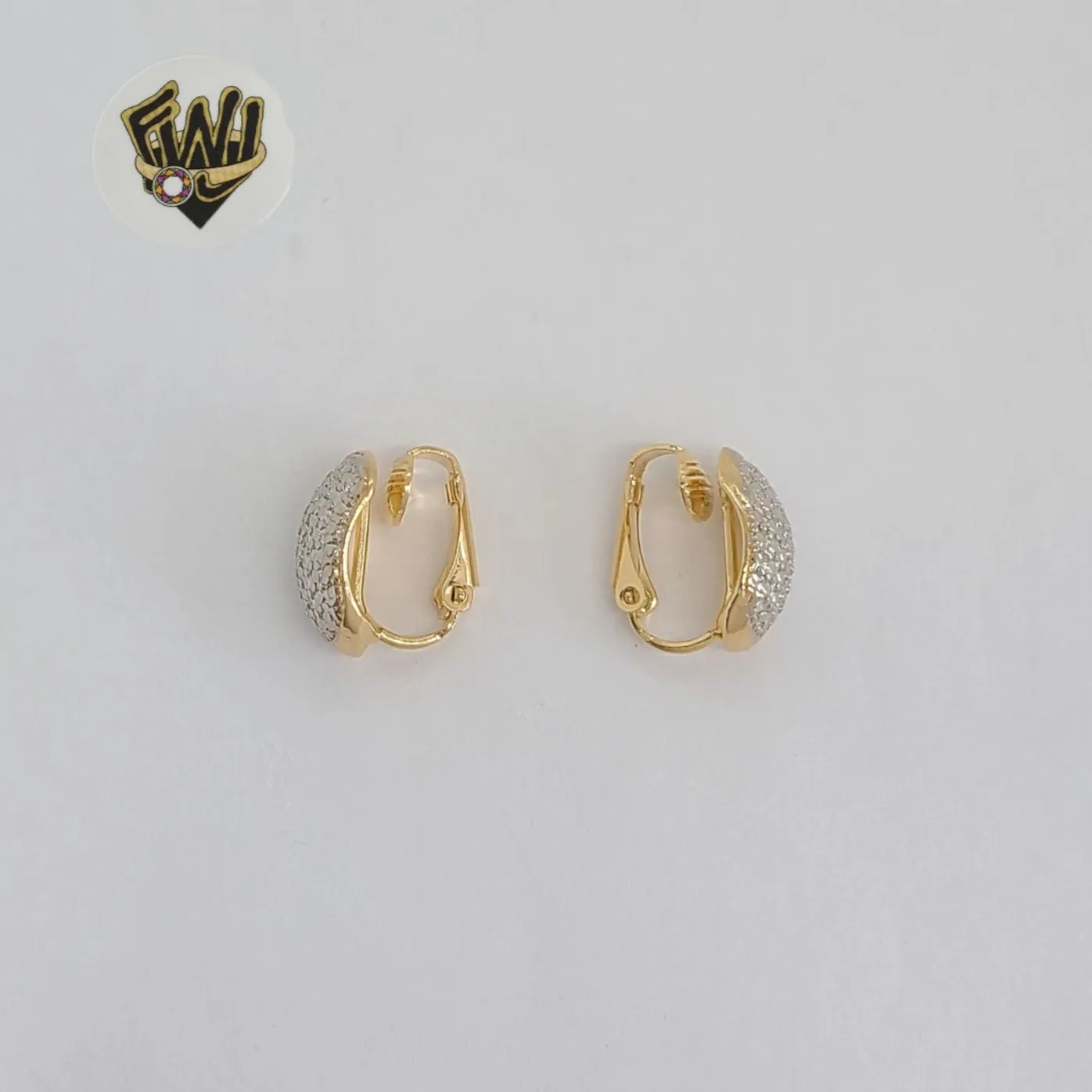 (1-1211-4) Gold Laminate - Clip Earrings - BGF