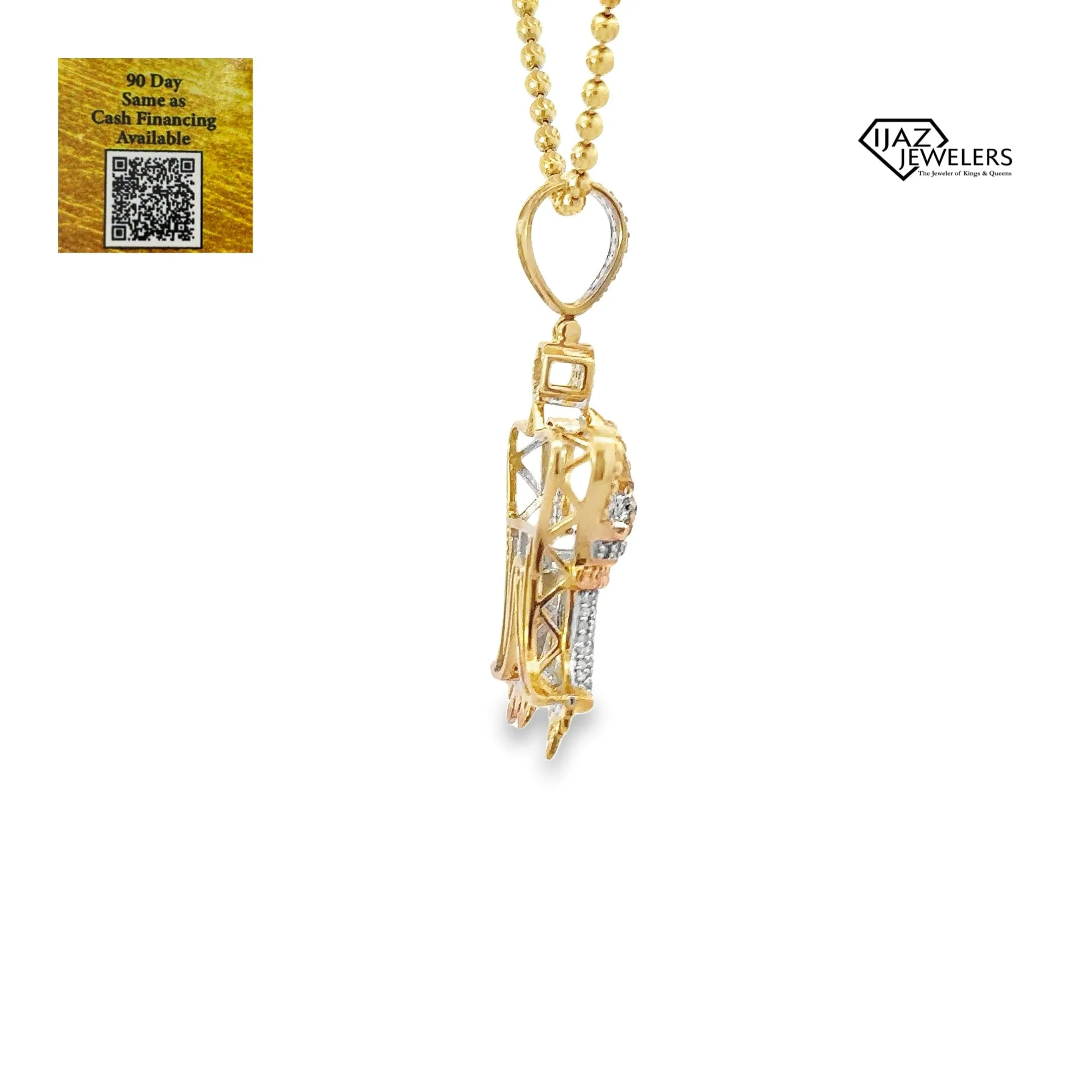 10K Gold 0.33 CTW Diamond Royalty Crown Charm