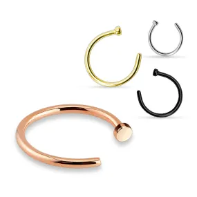 4 Pcs Value Pack of Assorted 316L Surgical Steel WildKlass Nose Hoop Rings