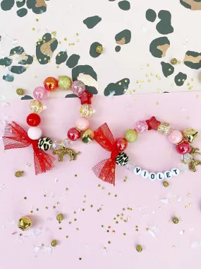 A Wild Holiday- Leopard Charm Bracelet - Customizable