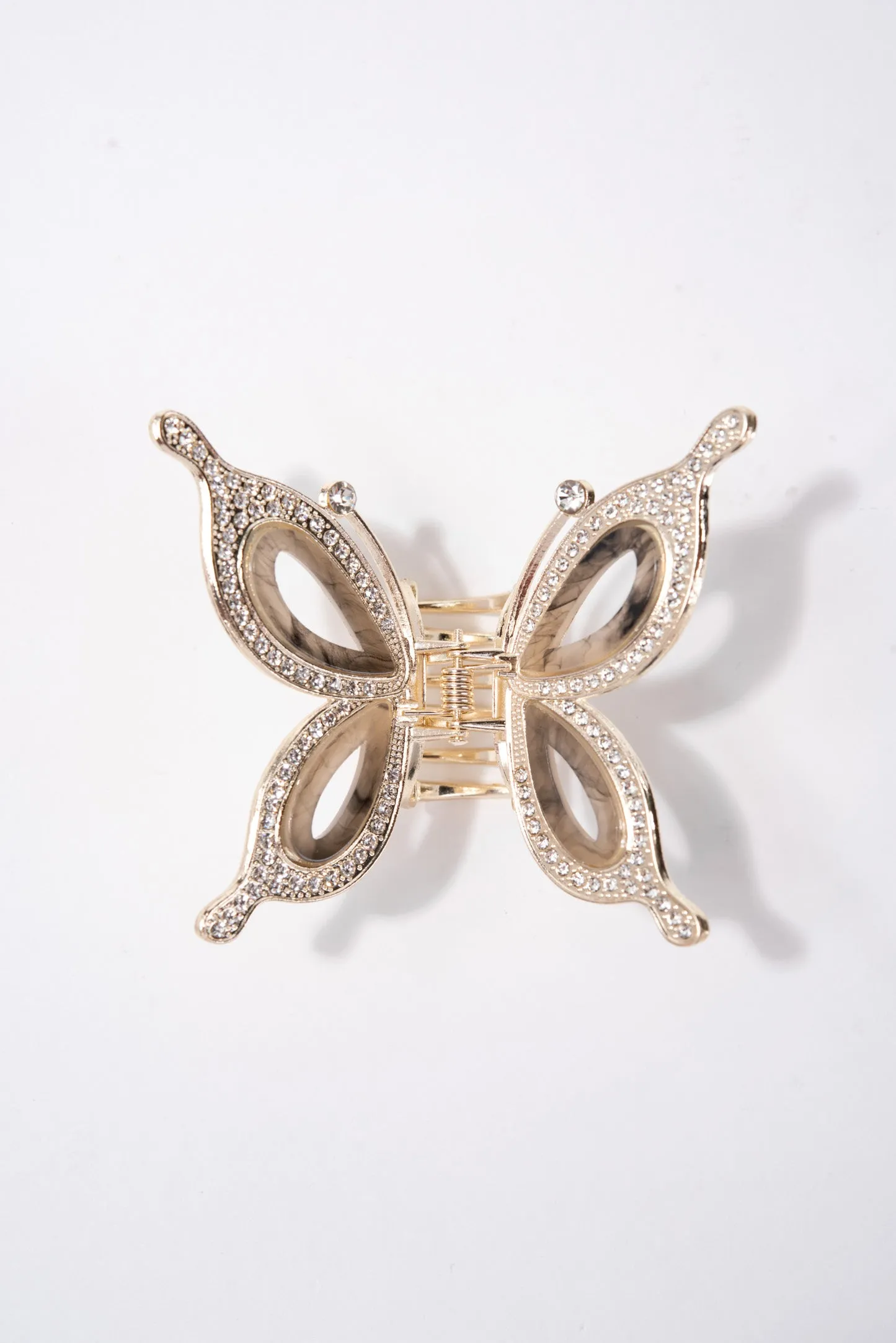 Abigail Rhinestone Butterfly Metal Hair Claw Clip