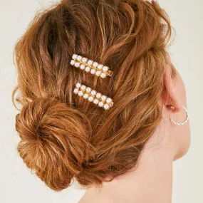 Accessorize London Pearl Hair Clips Set Of Two