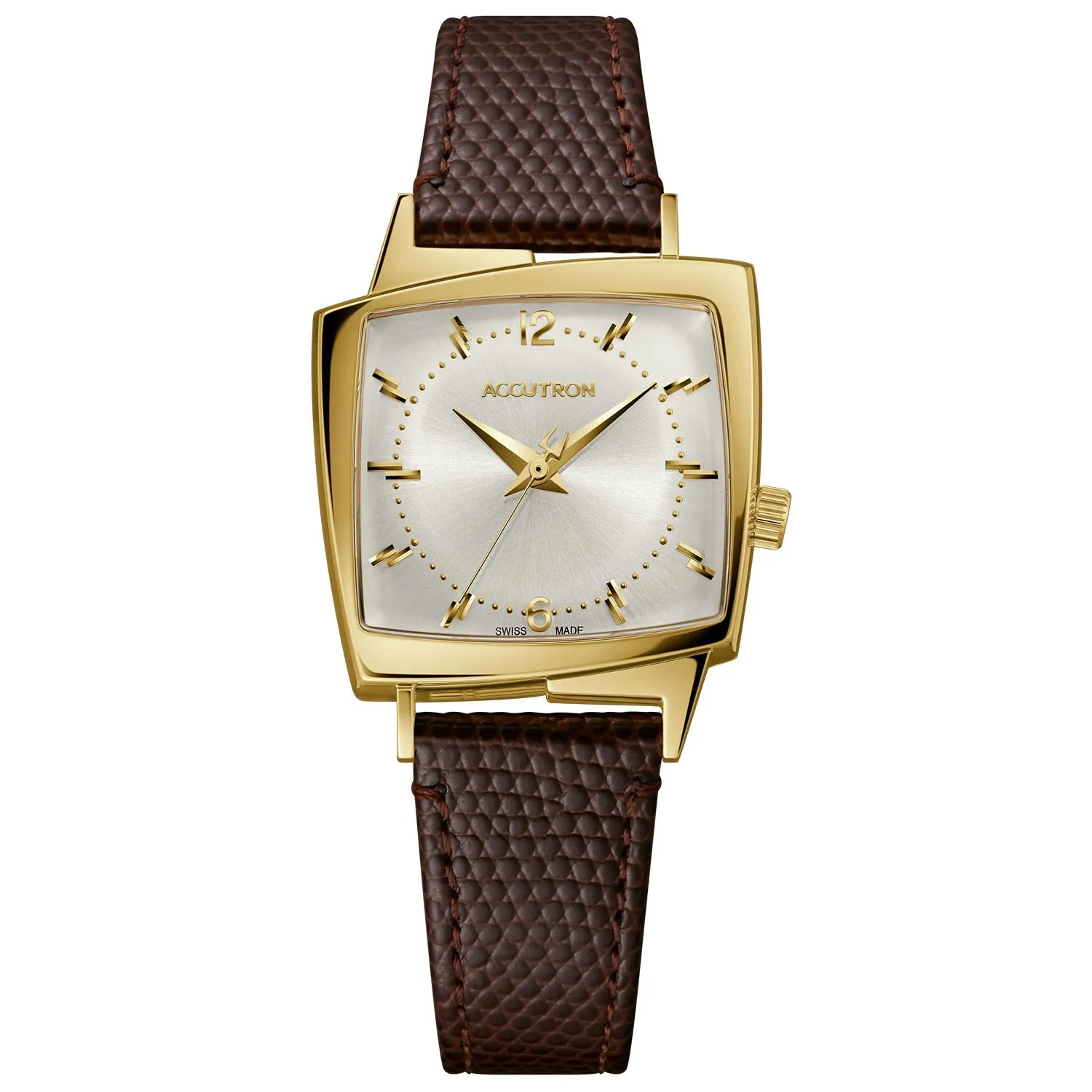 Accutron Legacy Automatic Gold Tone 521 King Elvis TV Watch Limited Leather 2SW7A001