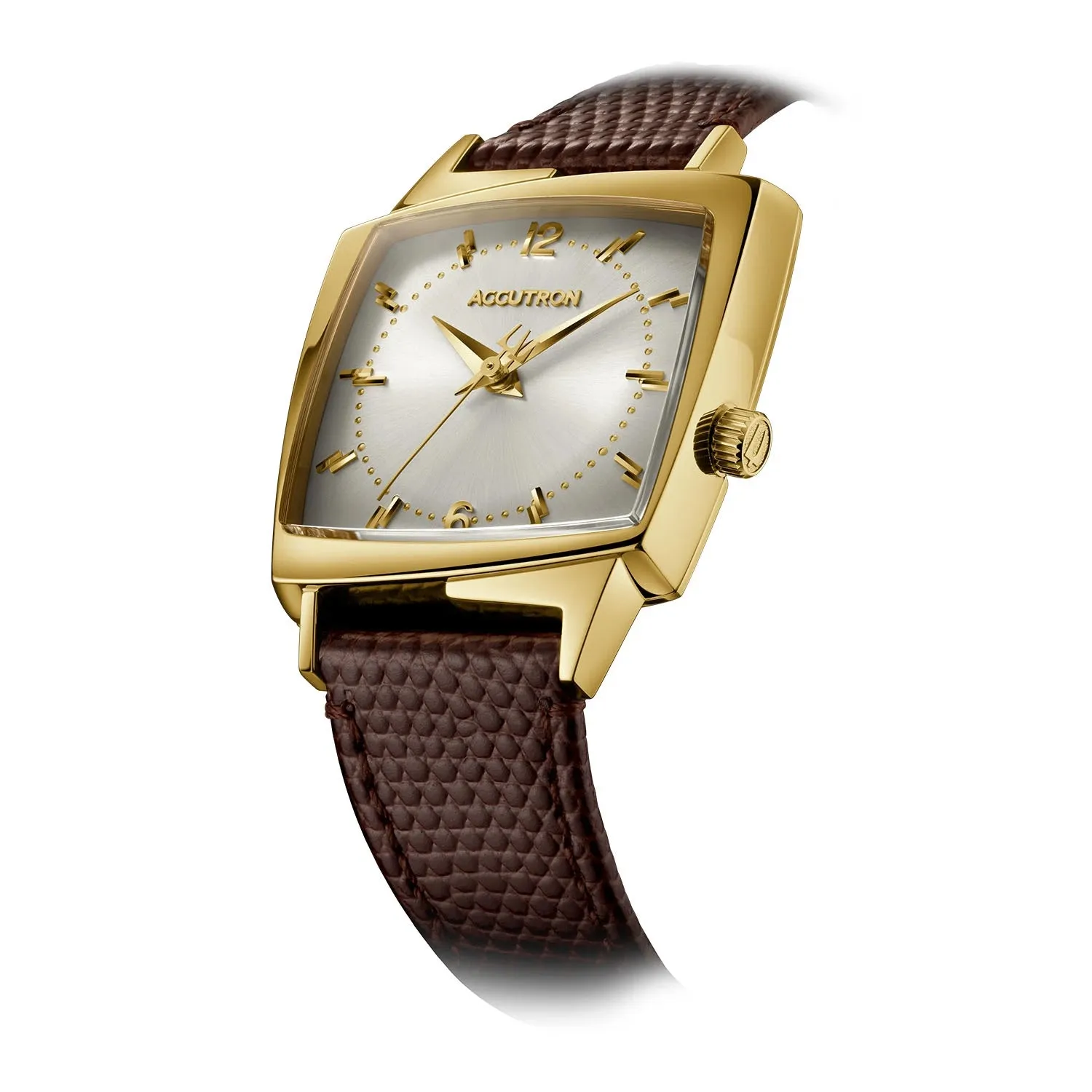 Accutron Legacy Automatic Gold Tone 521 King Elvis TV Watch Limited Leather 2SW7A001