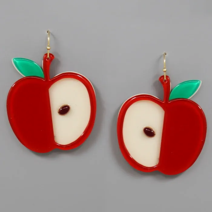 Apple Acetate Drop Earrings