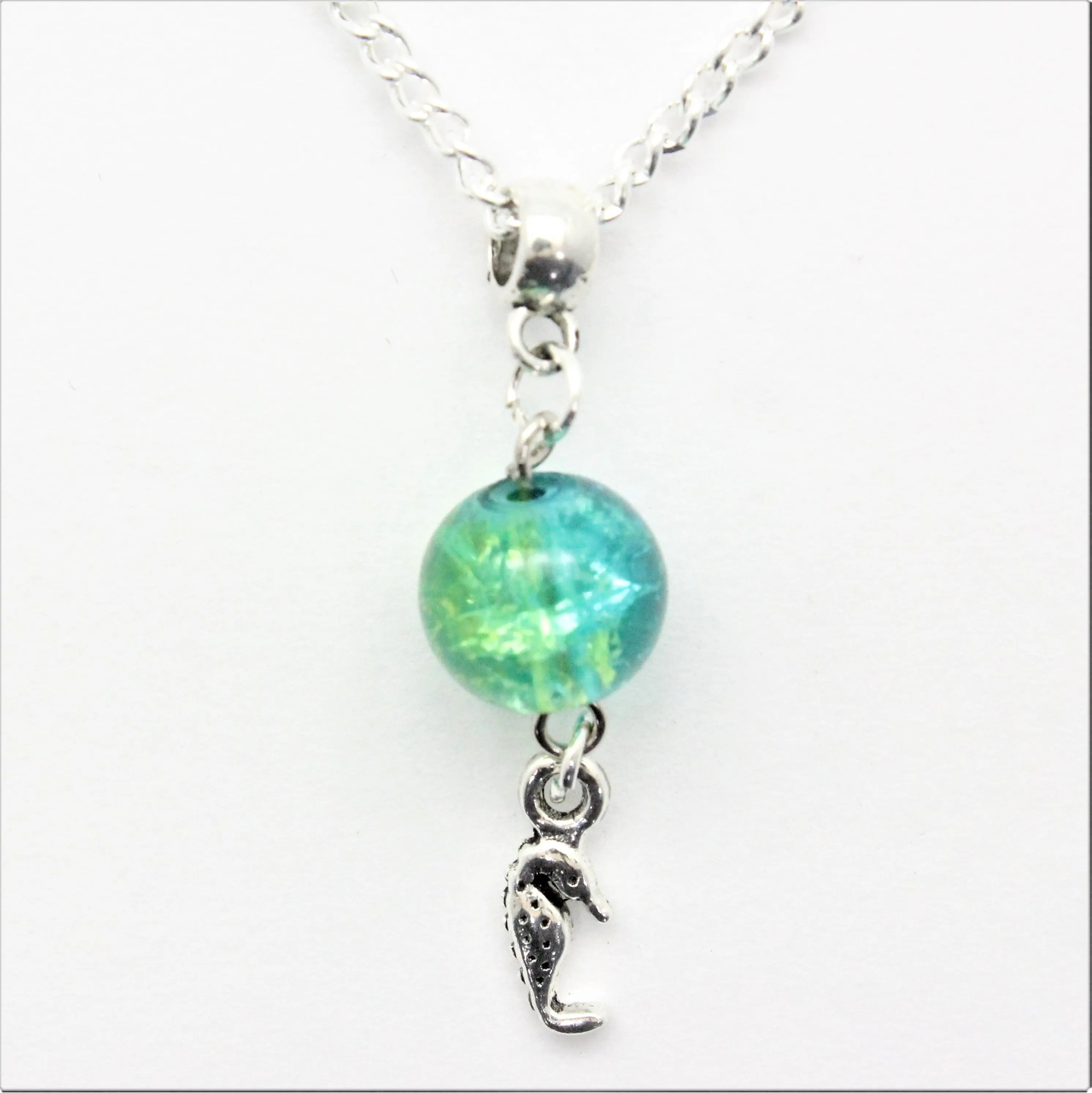 AVBeads Jewelry Beach Necklace 24-inch Y Bead Dangle Seahorse Charm JWLNCB00207