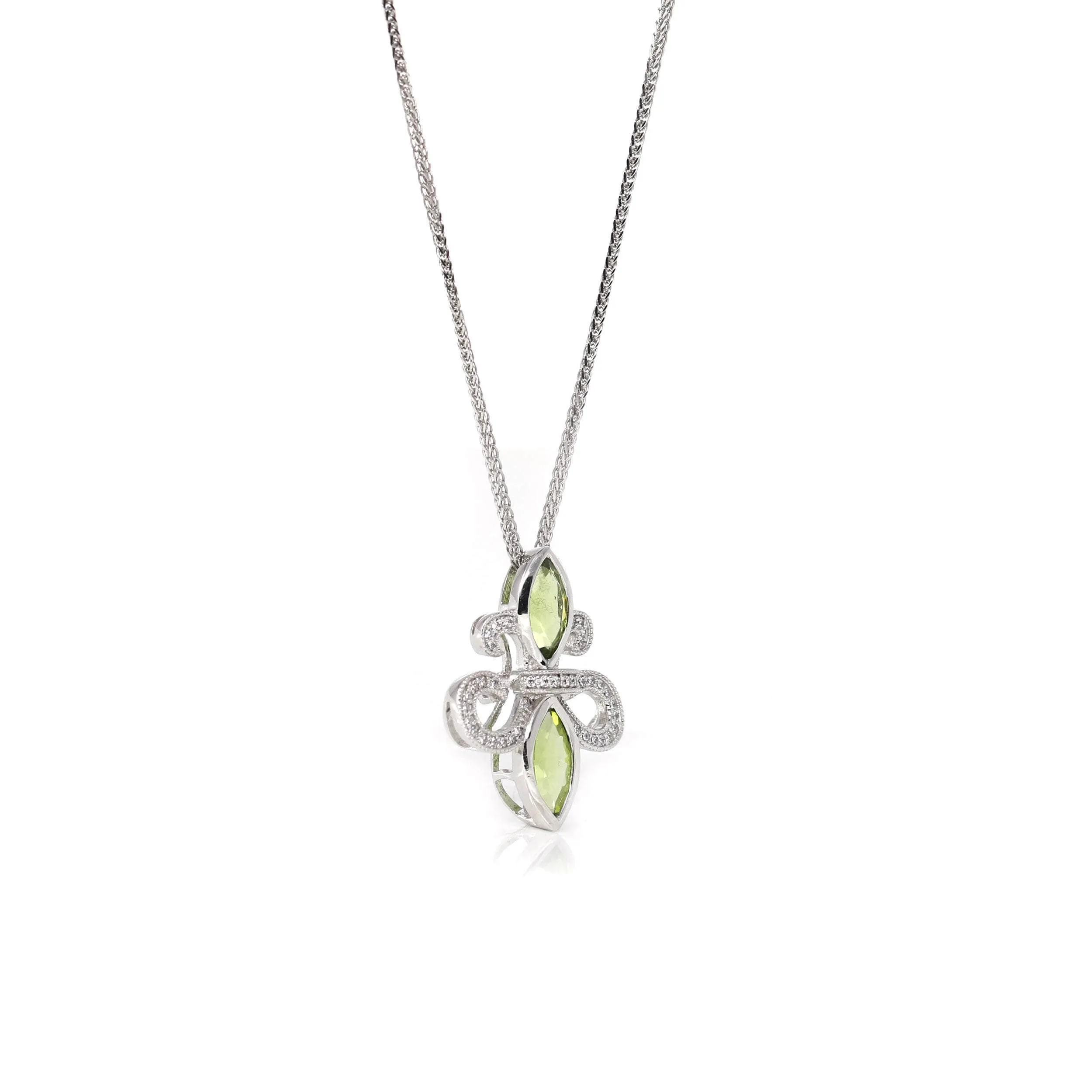 Baikalla? Sterling Silver Light Green Peridot Pendant