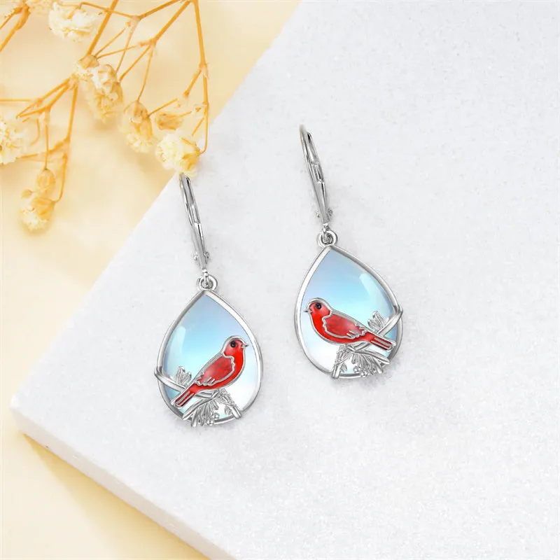 Bird Earrings Hummingbird Dragonfly Butterfly Cardinal Earrings for Women 925 Sterling Silver Jewelry Bird Earrings