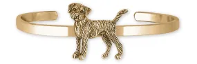 Border Terrier Jewelry 14k Yellow Gold Handmade Border Terrier Bracelet  BDT1-CBG