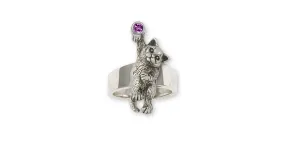 British Shorthair Ring Jewelry Sterling Silver Handmade Cat Ring BRS3-SR