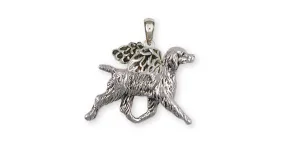 Brittany Angel Pendant Handmade Sterling Silver Dog Jewelry BR6-AP