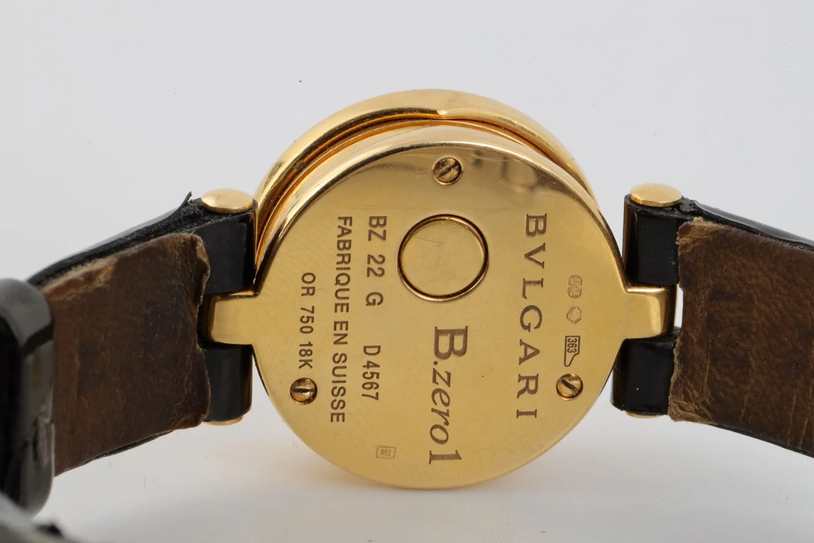 Bvlgari B.Zero BZ 22 G 18K Yellow Gold 22mm Ladies Watch