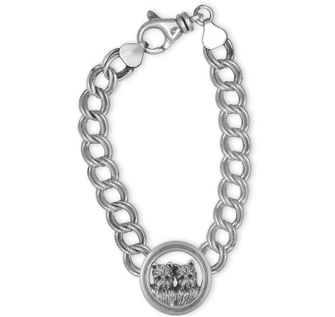 Cairn Terrier Bracelet Jewelry Sterling Silver Handmade Dog Bracelet CNWN2-BR