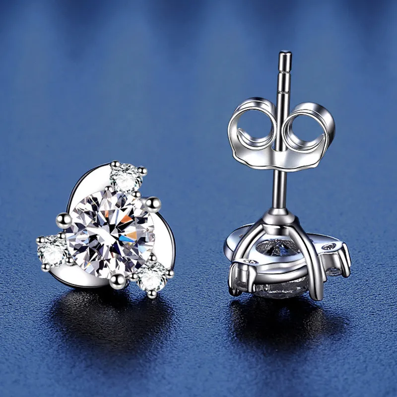 Delicate Windmill Moissanite Earrings