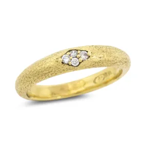 Dew Pond Diamond Band Ring in 18k yellow gold