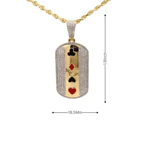 Diamond 0.81 Dog Tag Pendant