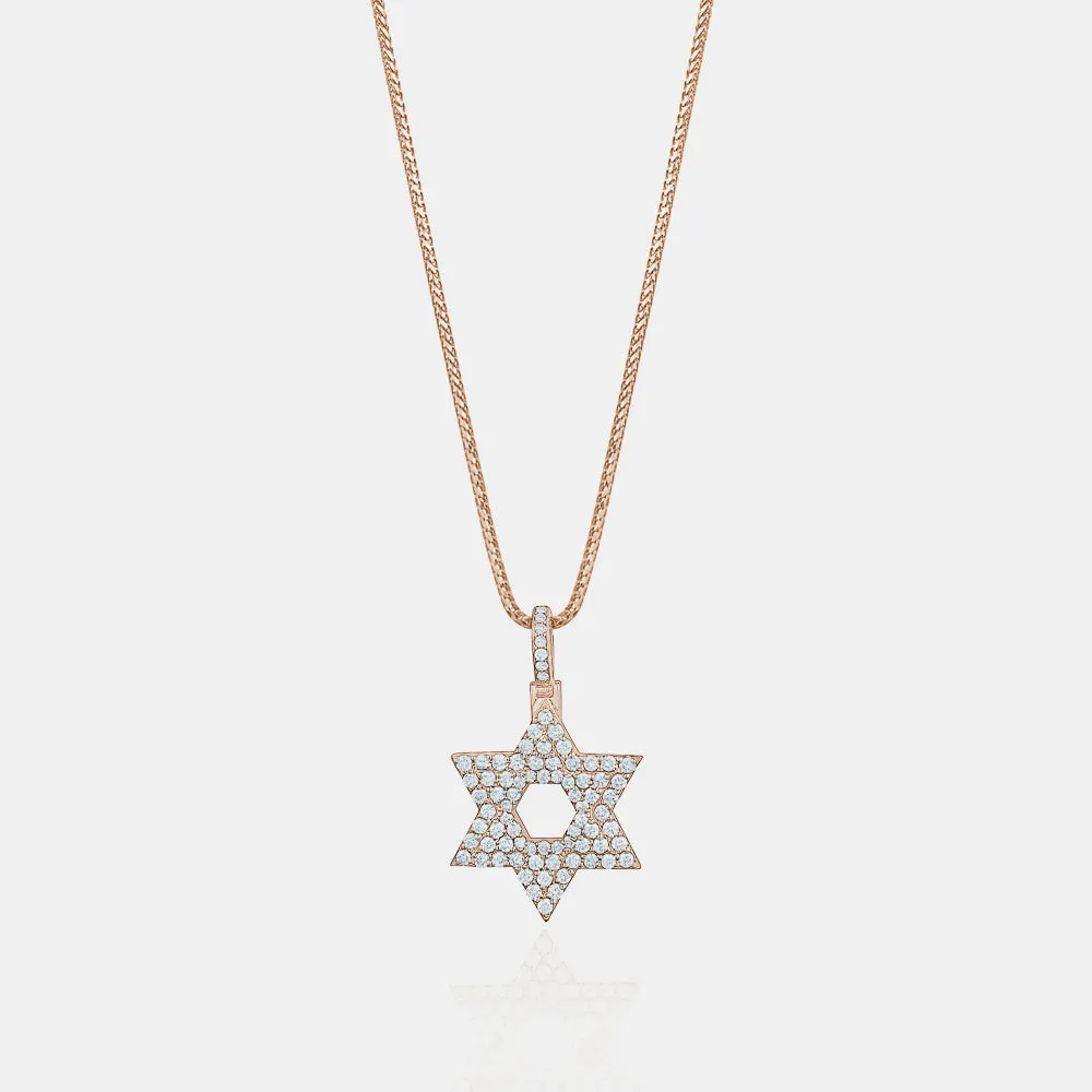 Diamond Star of David Pendant