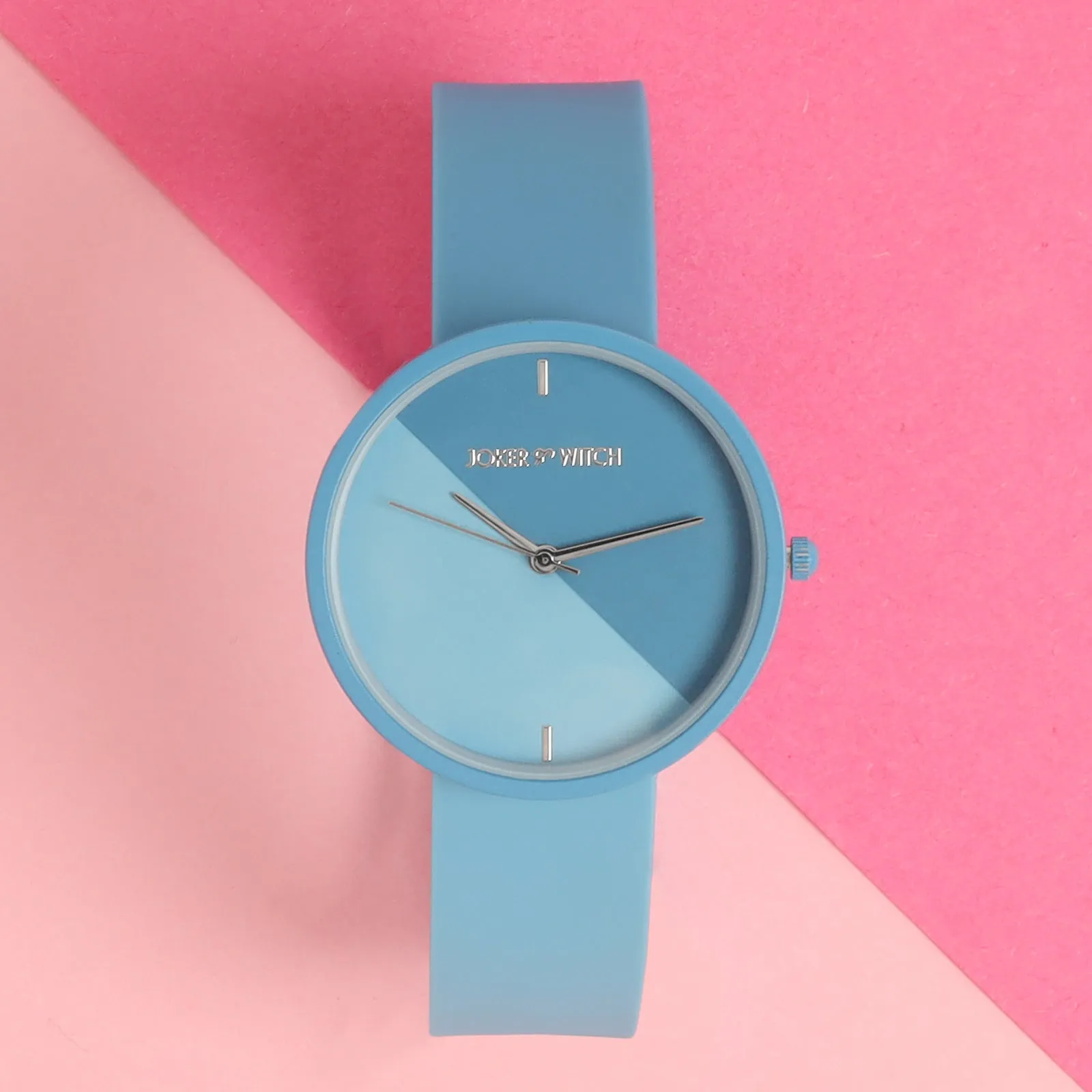 Duet Dewdrop Duo Blue Silicone Strap Watch