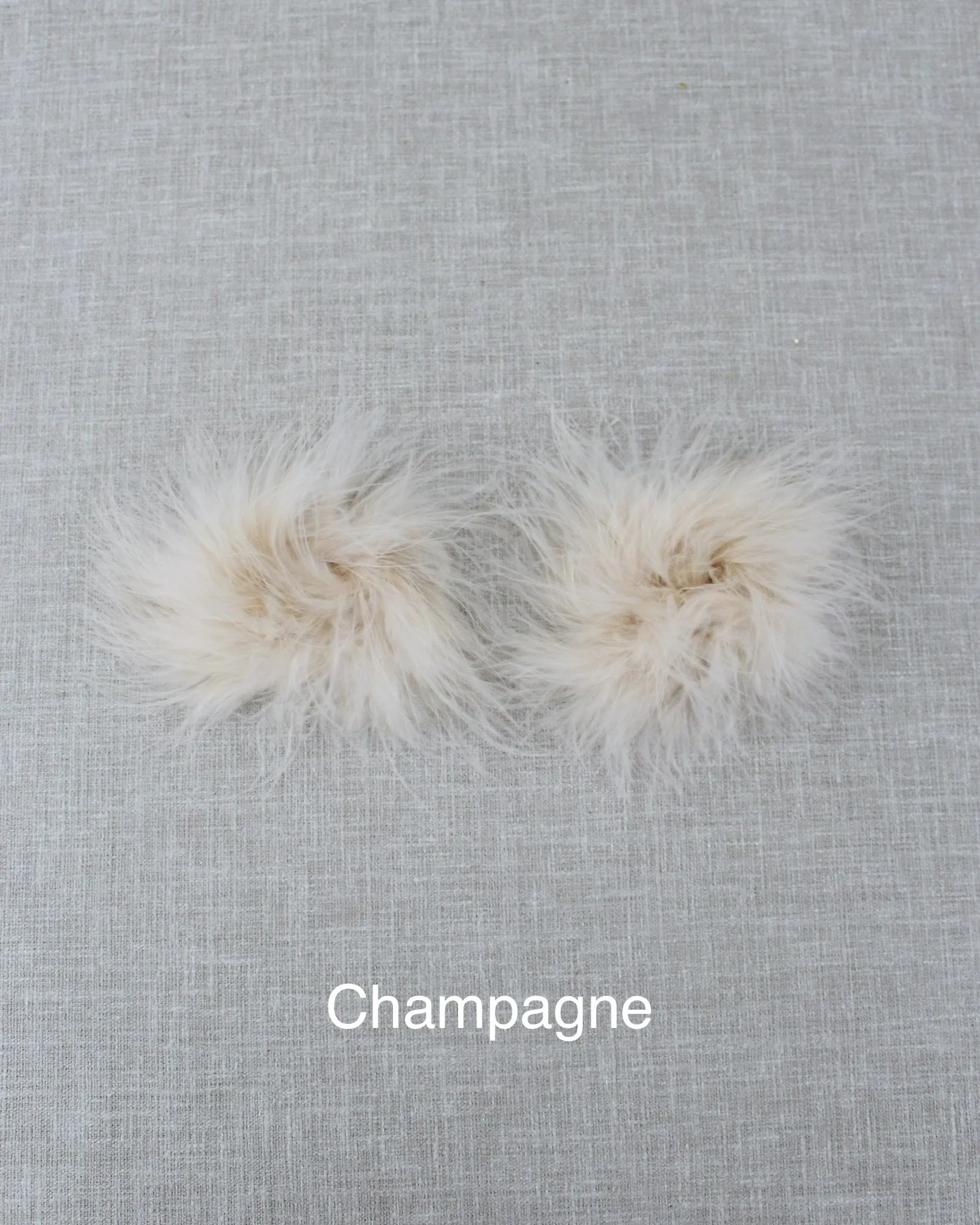 Faux Fur Hair Clip or Shoe Clips