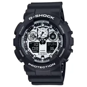 G-Shock Analog Digital GA-100 Series - Black & White, GA100BW-1A