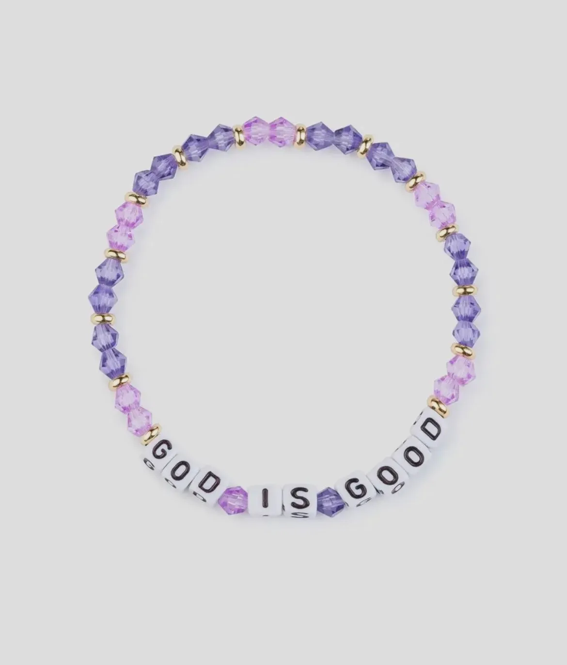 God Is Good Letter Bracelet