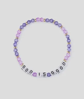 God Is Good Letter Bracelet