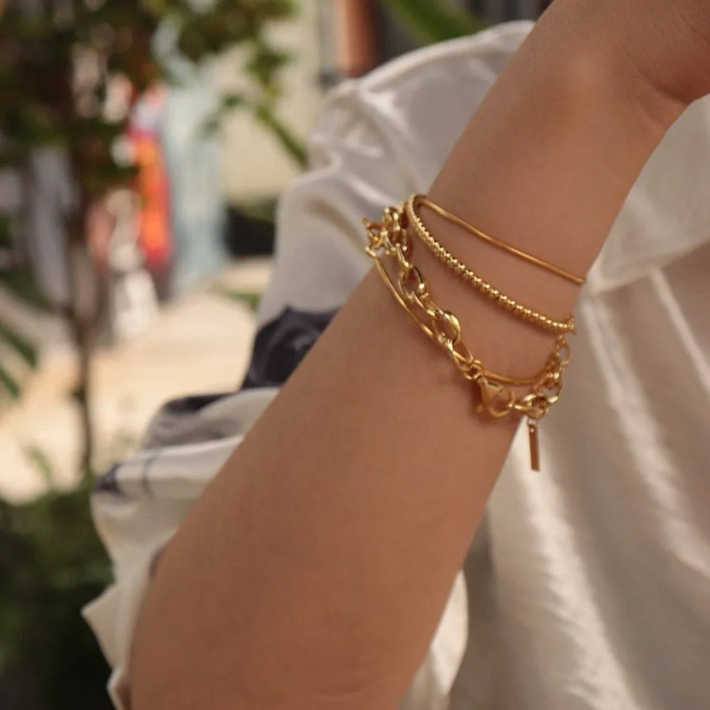 Gold Beads Bracelet