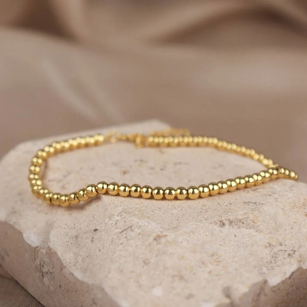 Gold Beads Bracelet