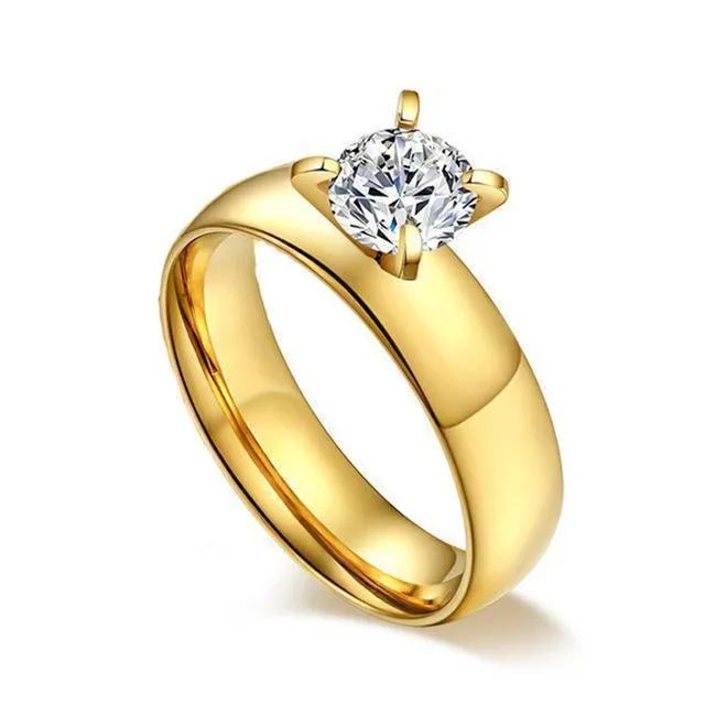 Gold Wedding Engagement Rings