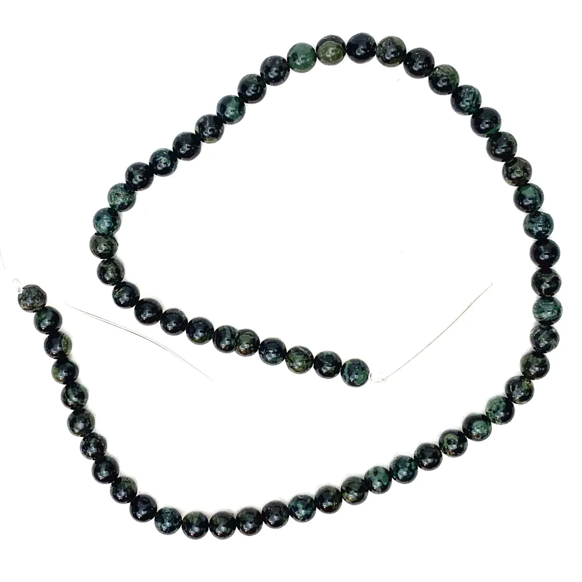 Jasper Kambaba X Fine 6mm Smooth Rounds Bead Strand