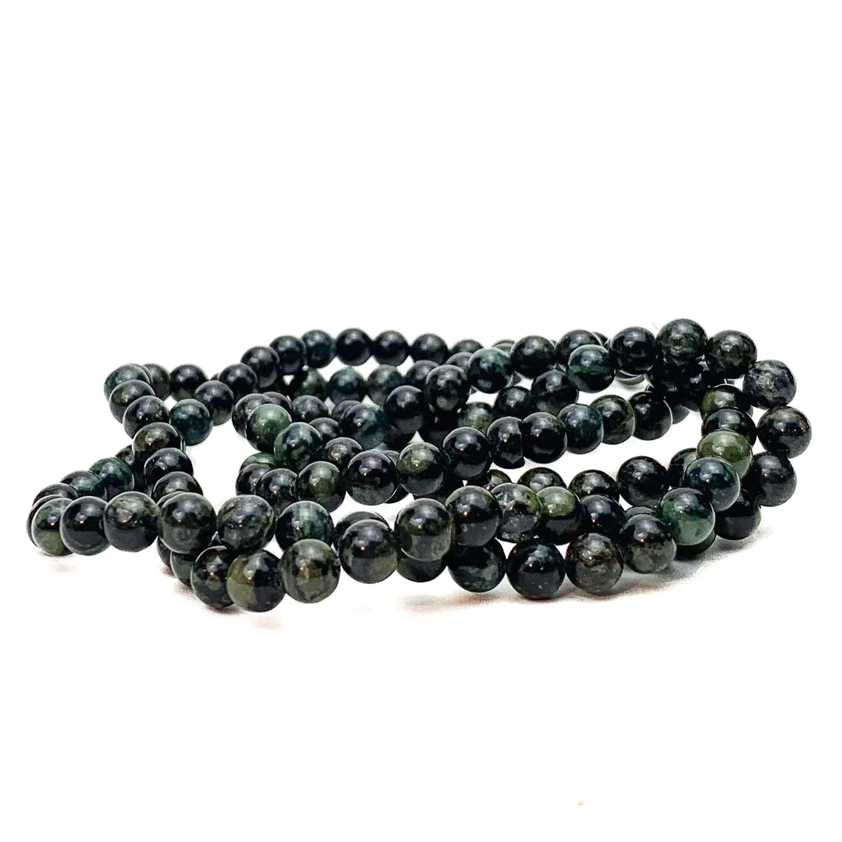 Jasper Kambaba X Fine 6mm Smooth Rounds Bead Strand