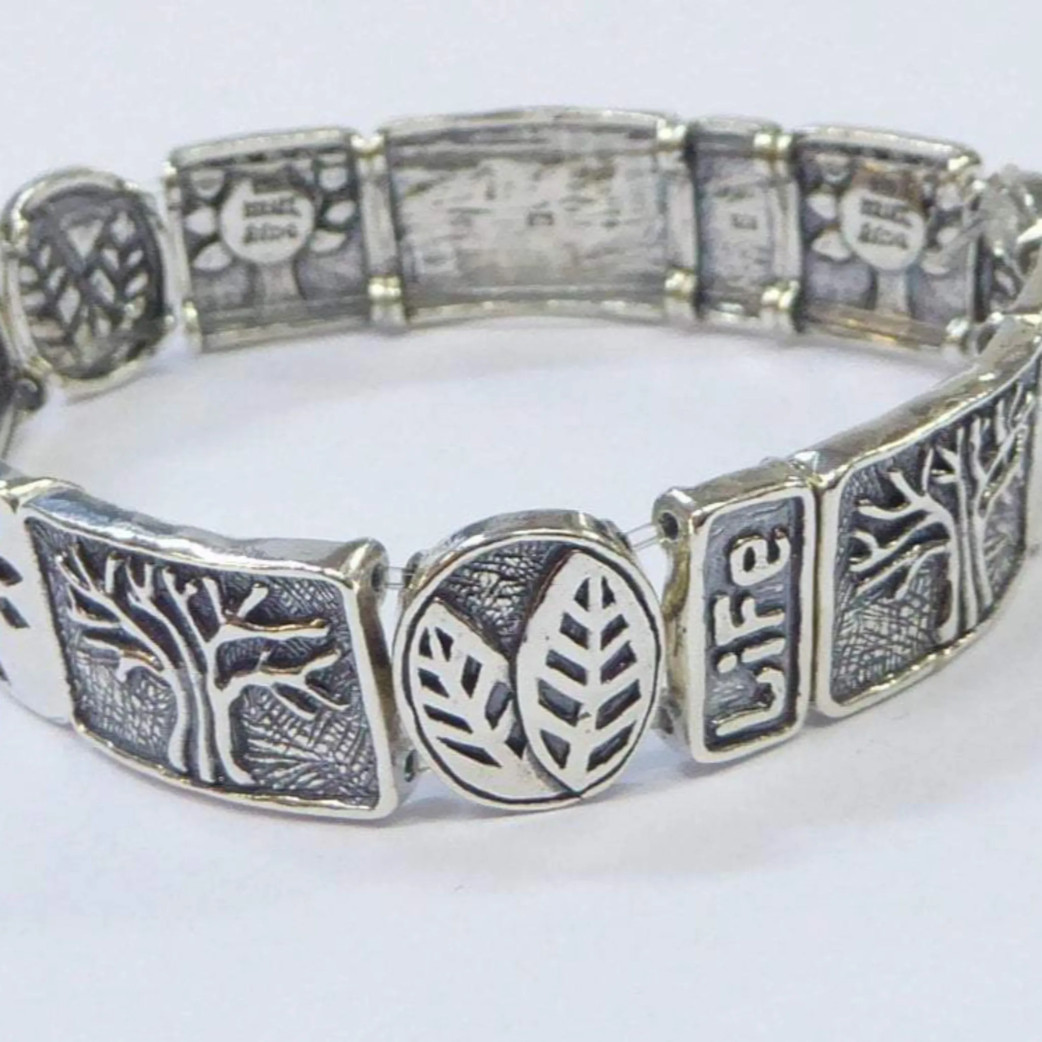 Judaic Tree of Life Silver Bracelet Israeli