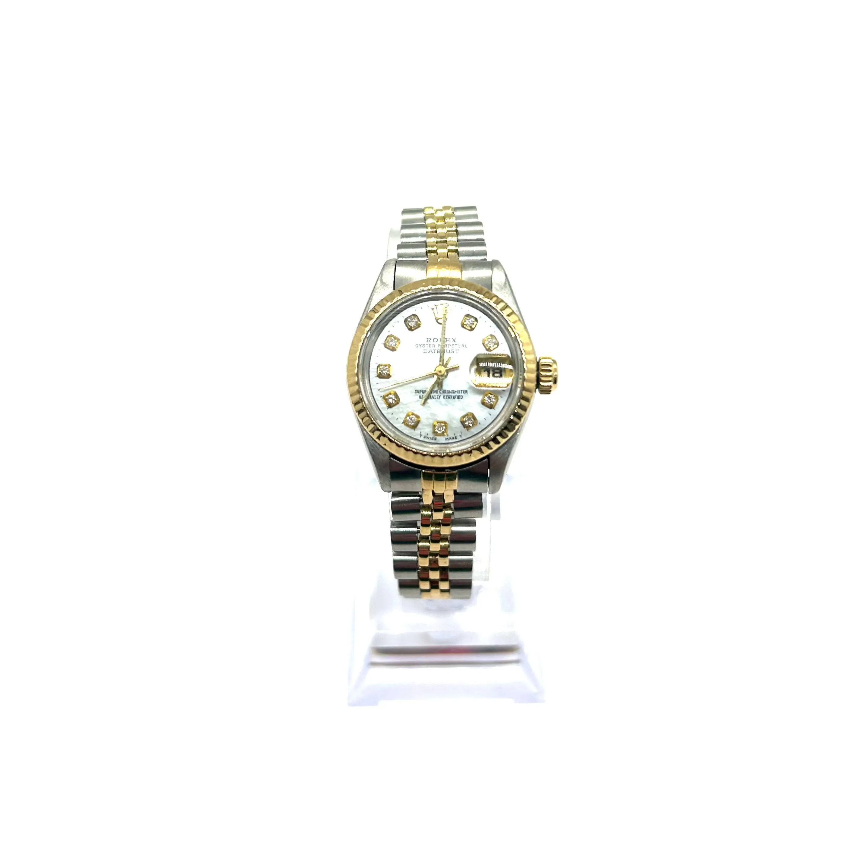 Ladies Rolex DJ SS 18K Gold with Diamond Dial