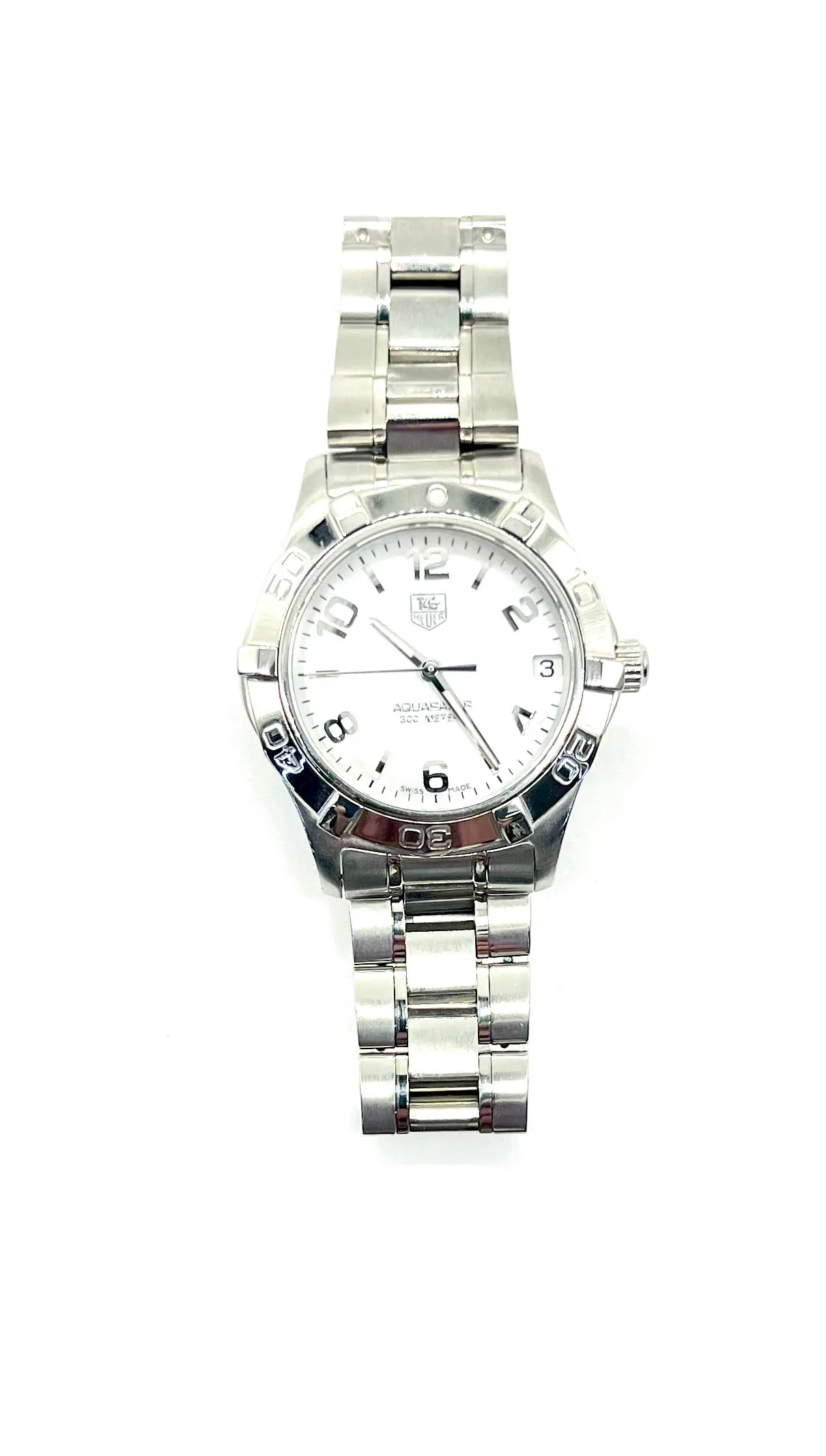 Ladies Stainless Steel Mother of Pearl Tag Heuer Aquaracer