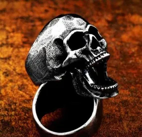 Laughing Skull Stainless Steel Ring