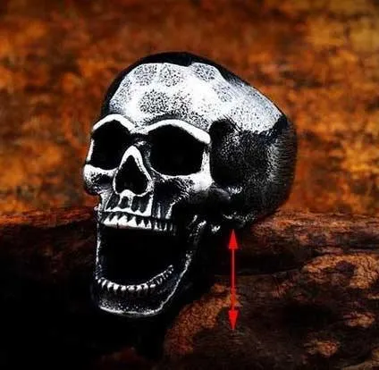 Laughing Skull Stainless Steel Ring