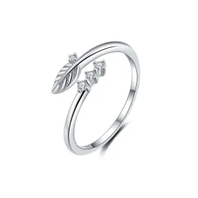 Leaf Adjustable Open Rings