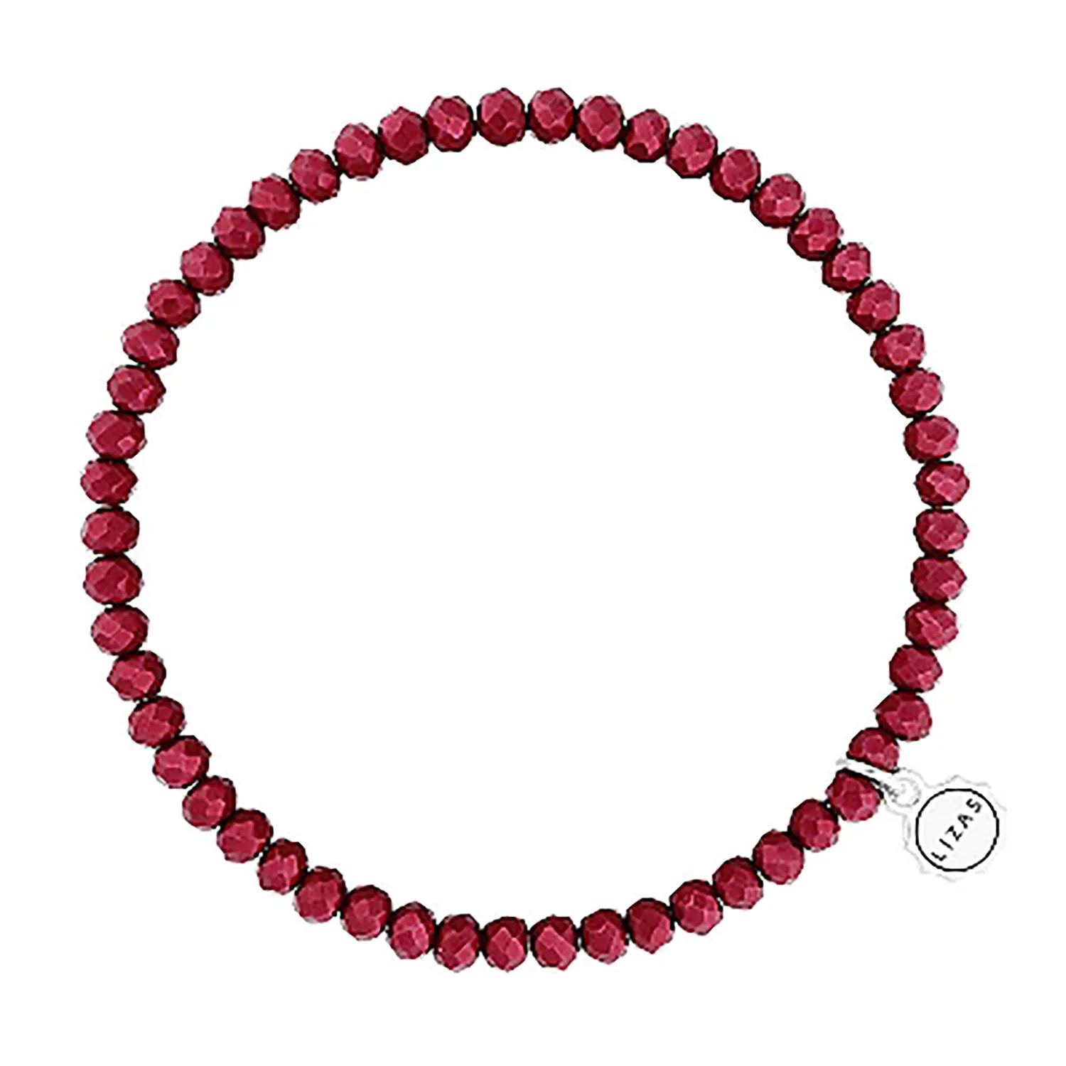 Lizas Knoxville 4mm Crystal Bracelet Metallic Garnet