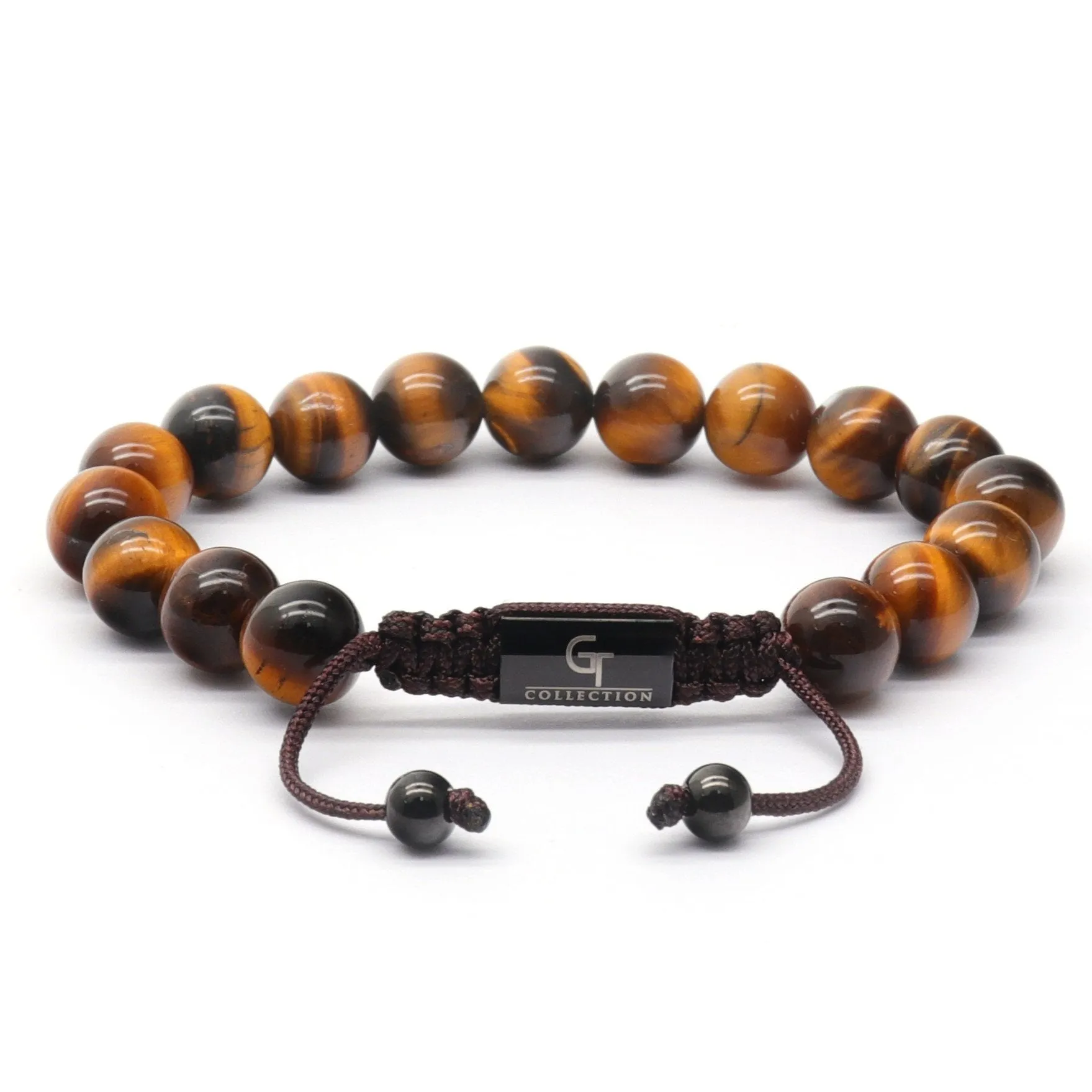 Men's TIGER EYE Beaded Bracelet - One Size Fits All