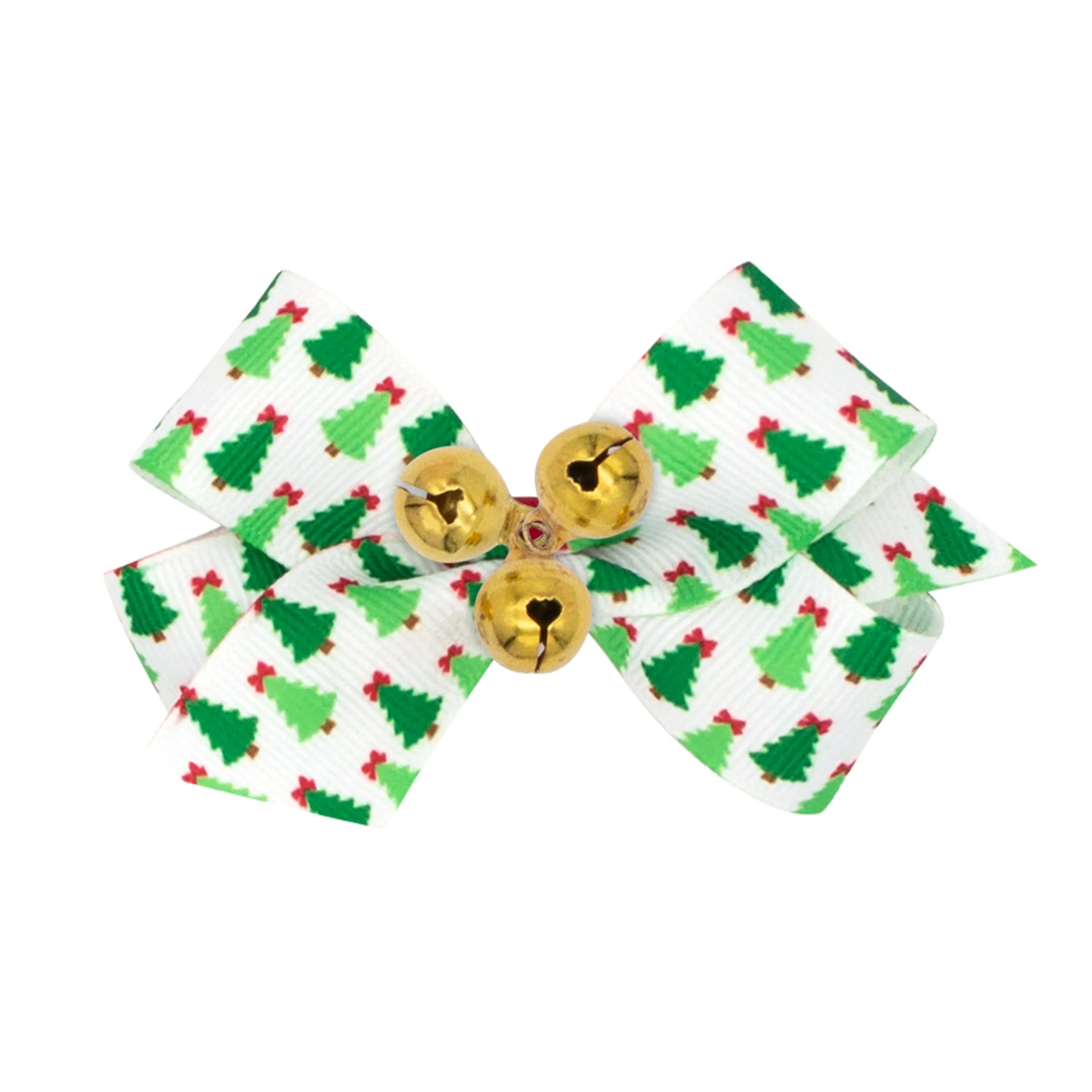 Mini Holiday Theme with Bells Hair Bow on Clippie