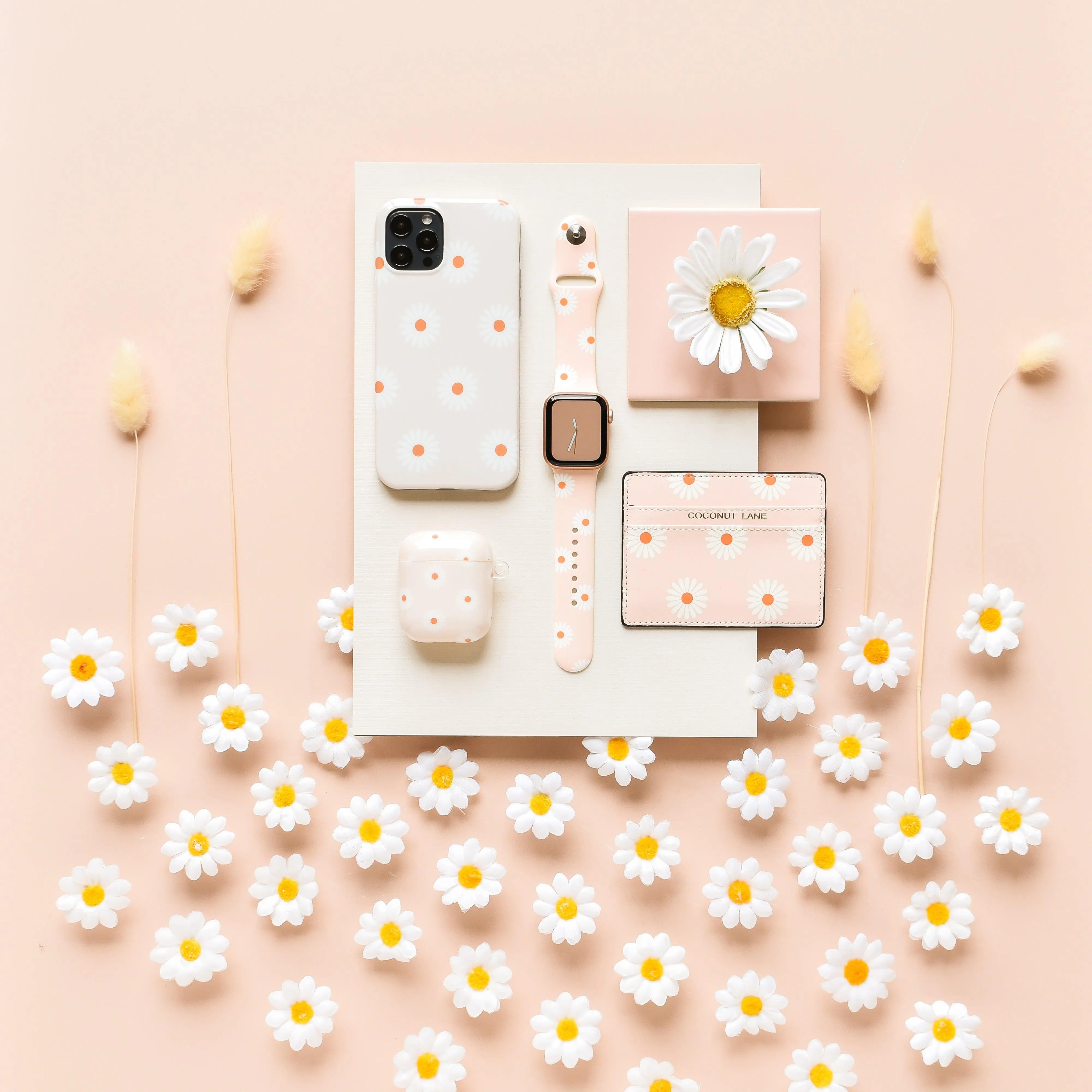 Neutral Daisies Apple Watch Strap