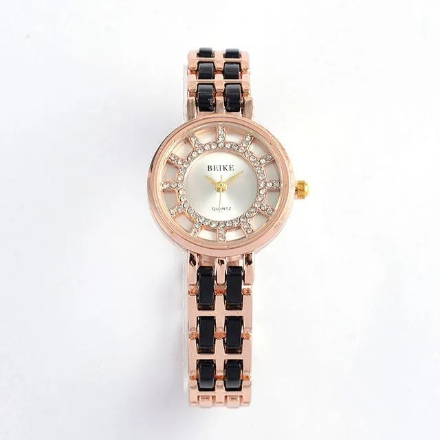 New Luxury fashion Shinning Upstart Steel Watch