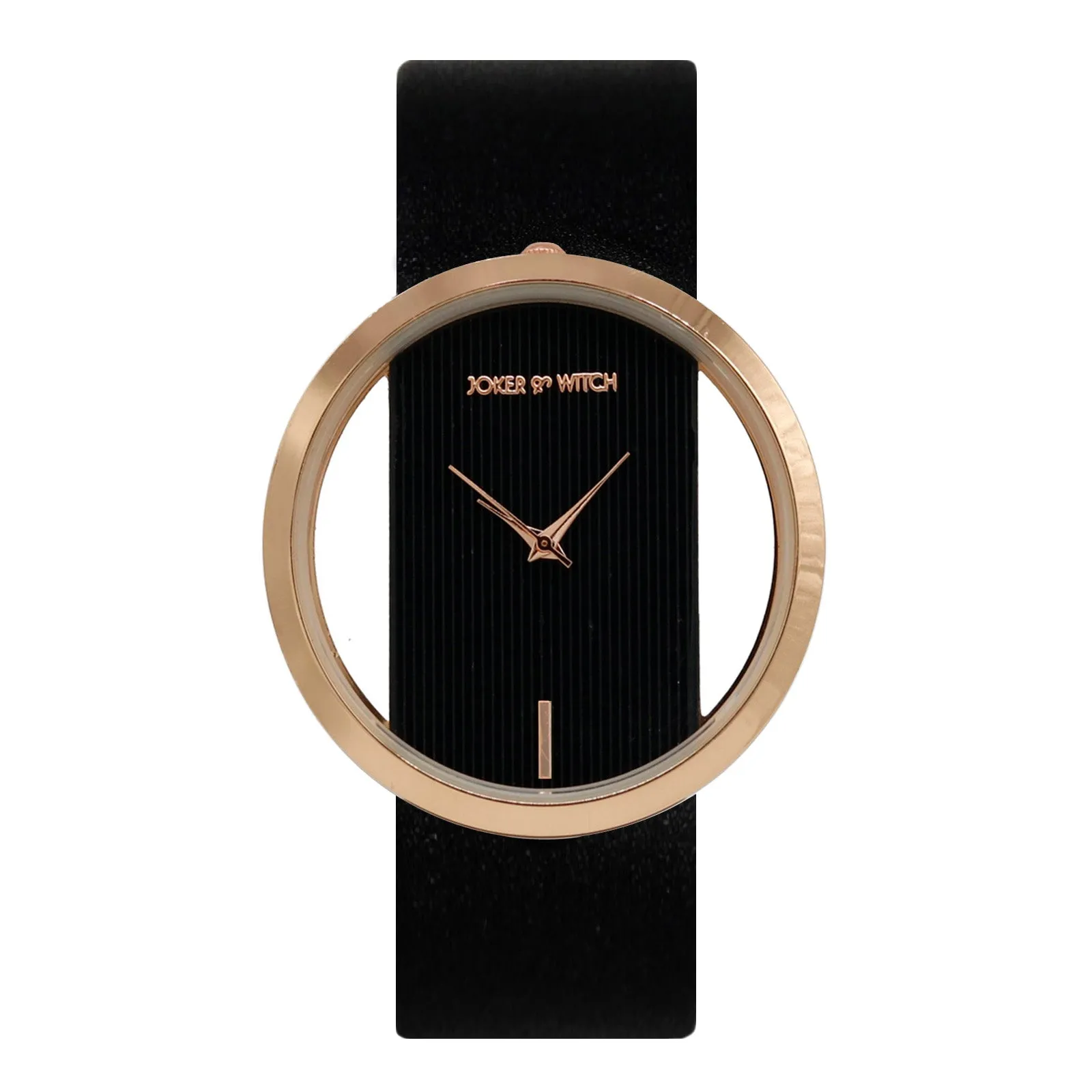 Noir Black and Rosegold Watch Bracelet Stack