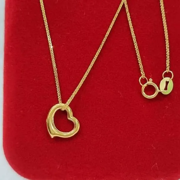 Open Heart Tilt Necklace