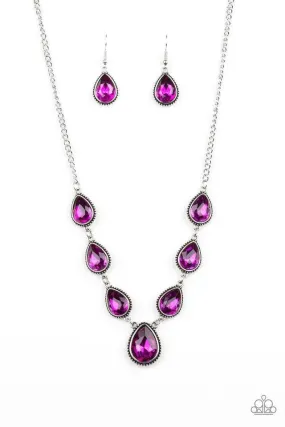 Paparazzi Necklace Socialite Social - Pink