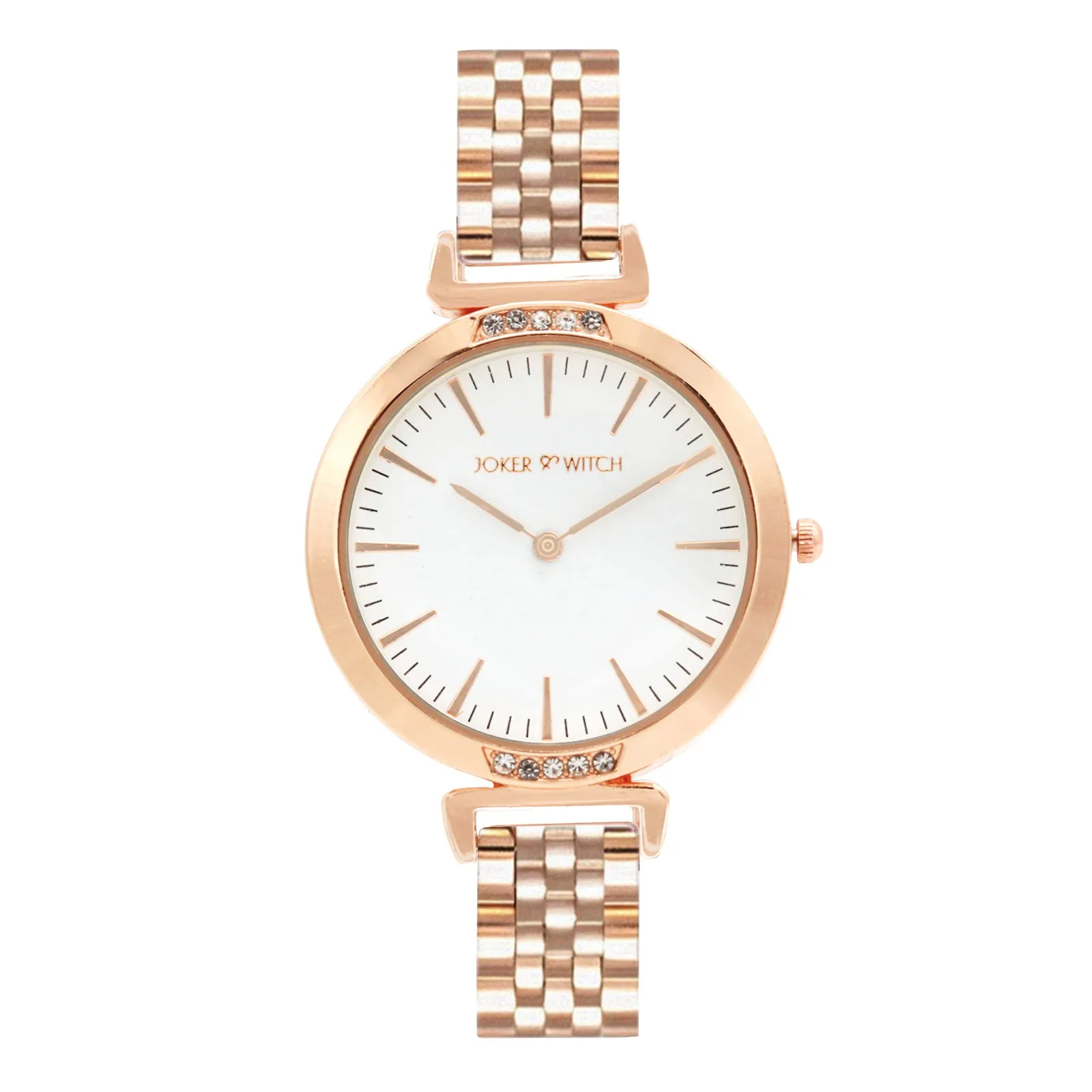 Petite White Classic Rosegold Watch