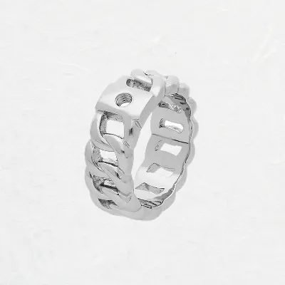 Qudo Interchangeable Silver Liberi Ring