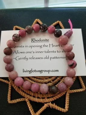 Rhodonite Power Bracelet