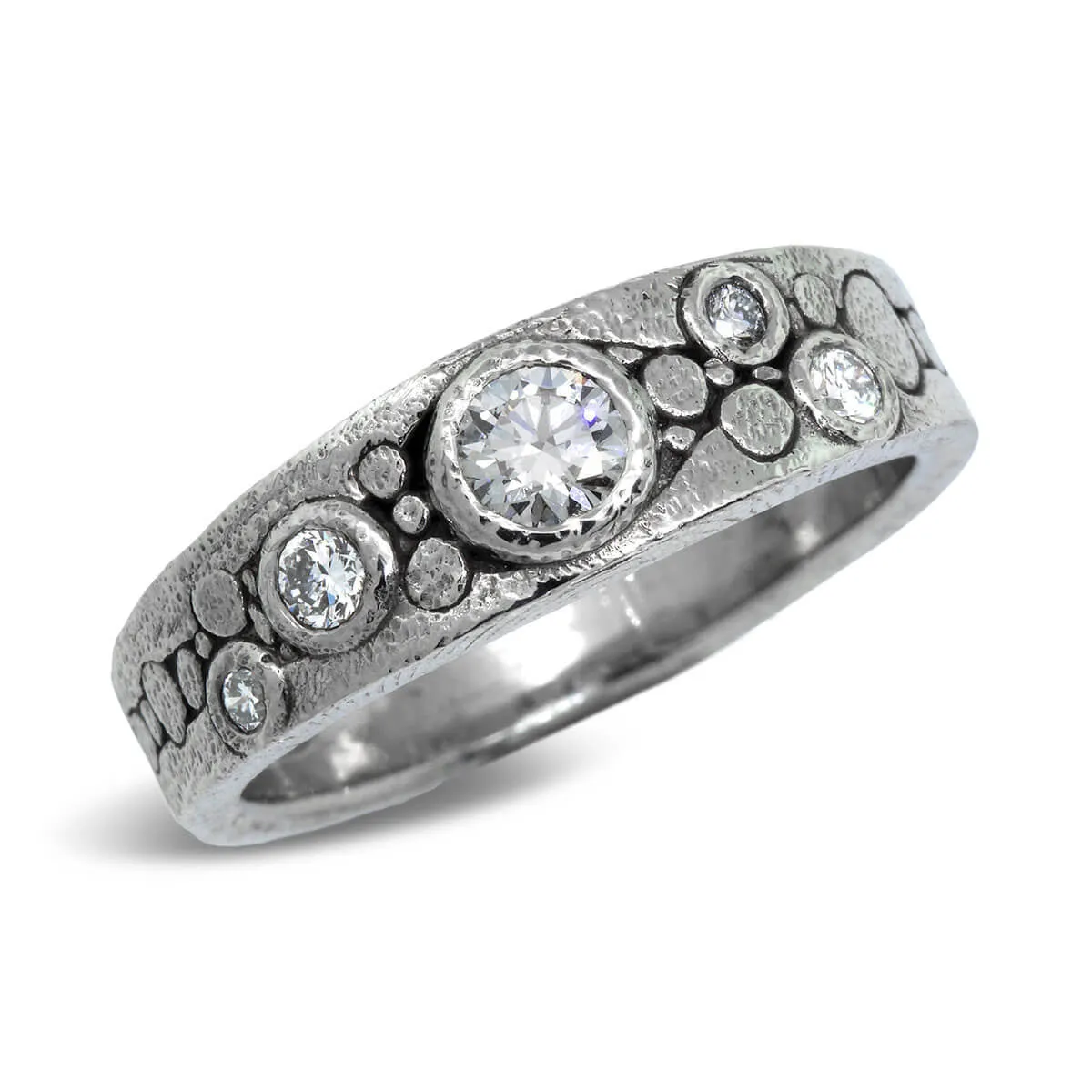 River Pebbles Diamond Ring