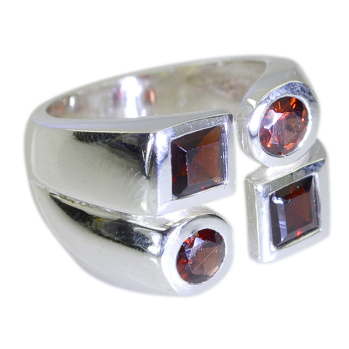 Riyo Dollish Gemstones Garnet 925 Sterling Silver Rings Dog Jewelry